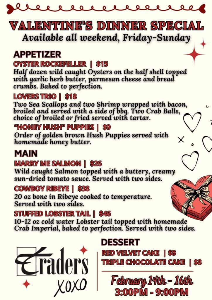 the valentines dinner flyer 1